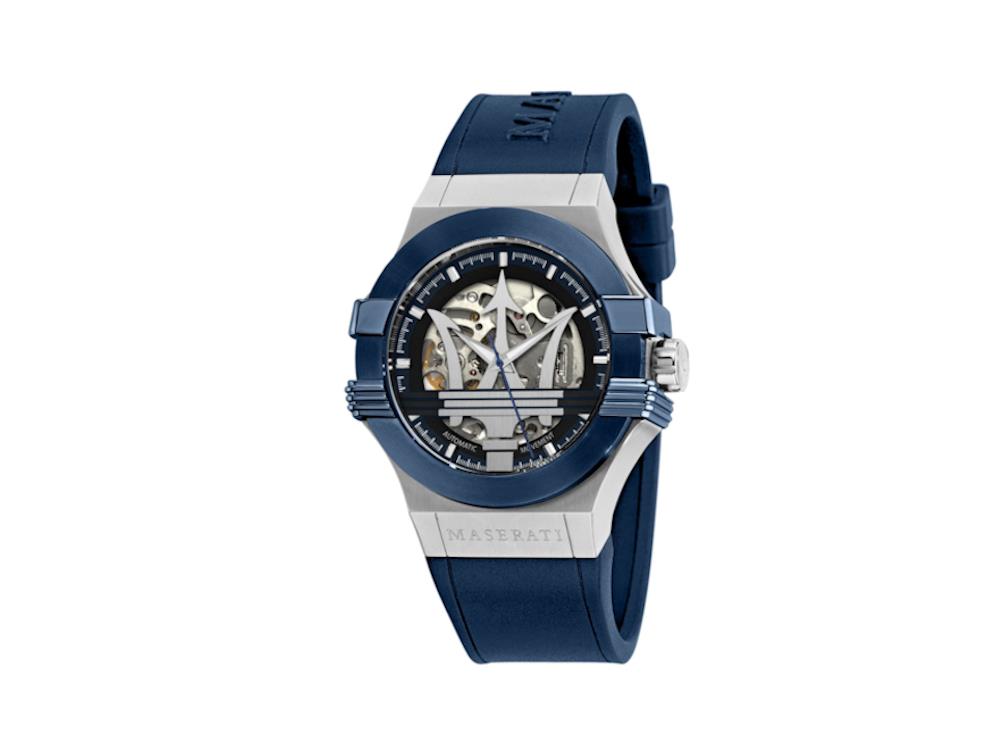 Montre Automatique Maserati Potenza, Bleu, 40 mm, Verre de saphir, R8821108035