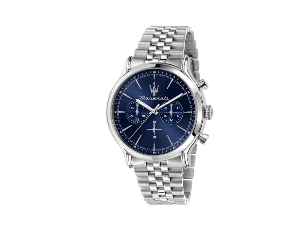 Montre à Quartz Maserati Epoca, Bleu, 42 mm, Verre minéral, R8873618024
