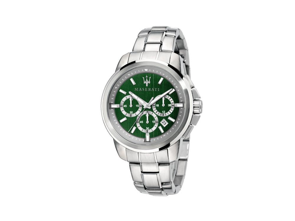 Montre à Quartz Maserati Successo, Vert, 44 mm, Verre minéral R8873621017
