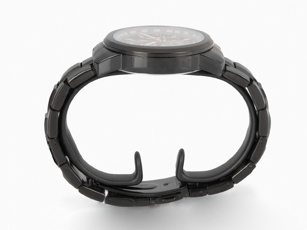 Montre à Quartz Maserati Successo, PVD Gun Metal, Noir, 44 mm, R8873645001