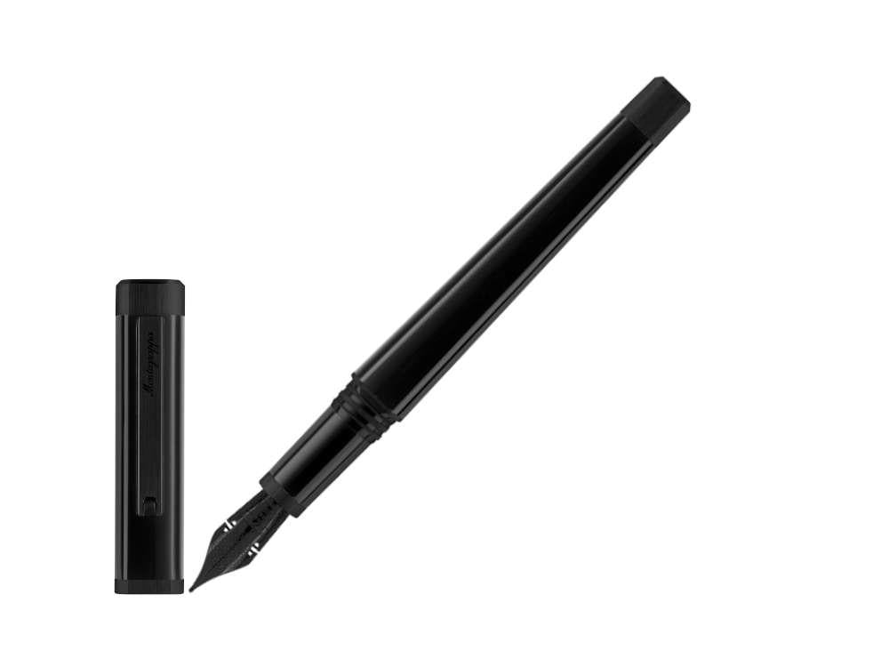 Stylo Plume Montegrappa Quattro, PVD negre, Or 14k, Noir, ISZ4I-XC