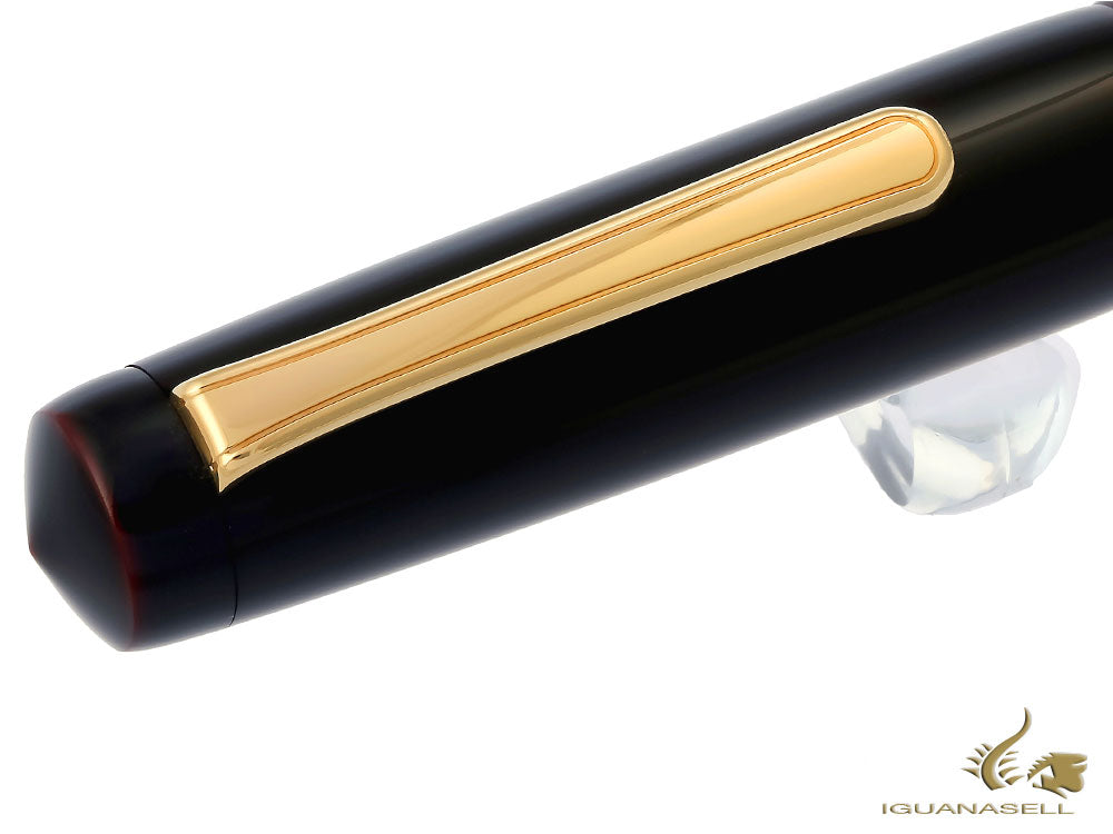 Stylo Plume Nakaya Writer Kuro-Tamenuri, Piccolo, Or, Ebonite