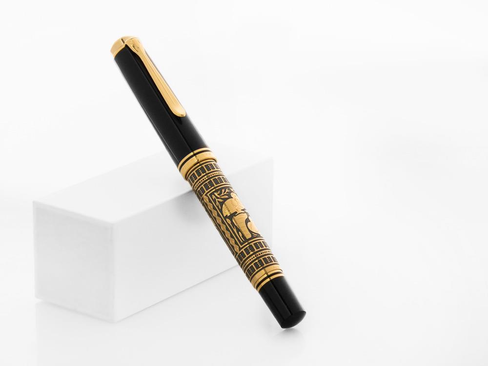 Plume stylo Pelikan Toledo M900, Or 18k, Rhodiée, 921387
