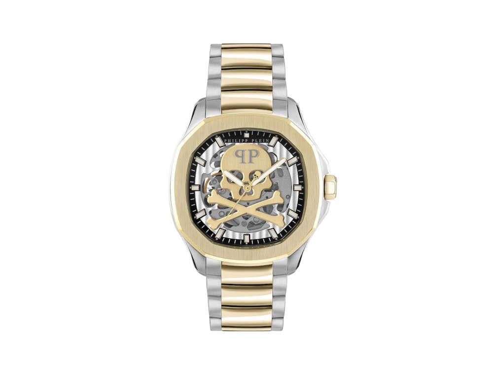 Montre Automatique Philipp Plein 42 mm, PVD Or, Gris, 42 mm, PWRAA0323