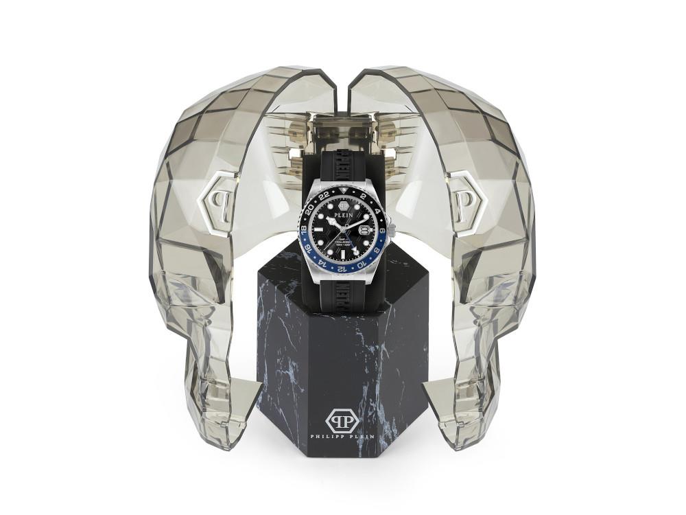 Montre à Quartz Philipp Plein GMT-I Challenger, Noir, 44 mm, PWYBA0123