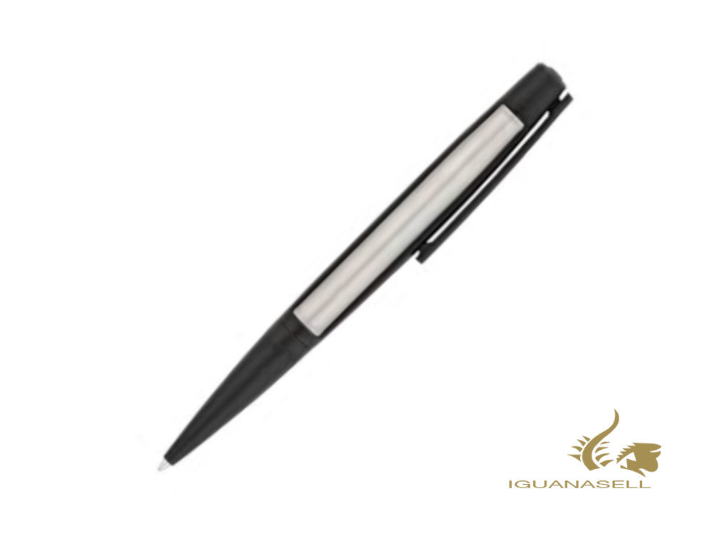 Stylo bille S.T. Dupont Défi, Fibre de carbone, PVD, Gris/Noir mat, 405735