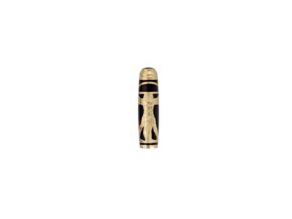 Stylo Plume S.T. Dupont Line D Vitruvian Man Animation, Or, 410038L