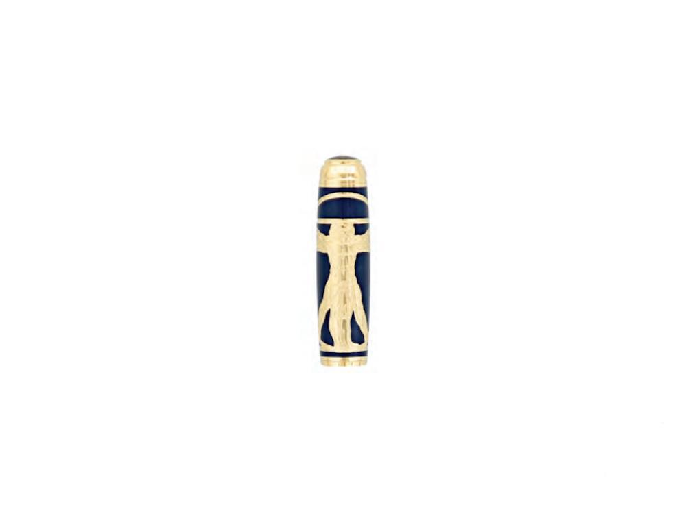 Stylo Plume S.T. Dupont Line D Vitruvian Man Animation, Or, 410040L