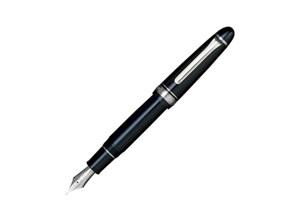 Stylo Plume Sailor King of Pens ST Silver, Noir, Résine, Chrome, 11-9639