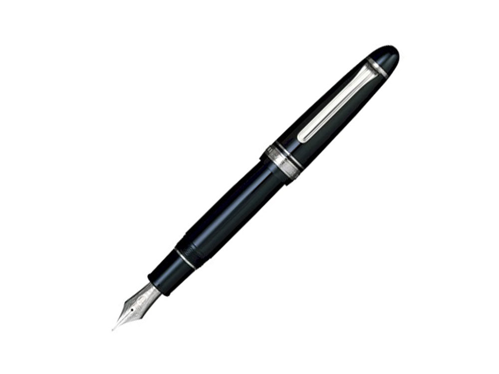 Stylo Plume Sailor King of Pens ST Silver, Noir, Résine, Chrome, 11-9639