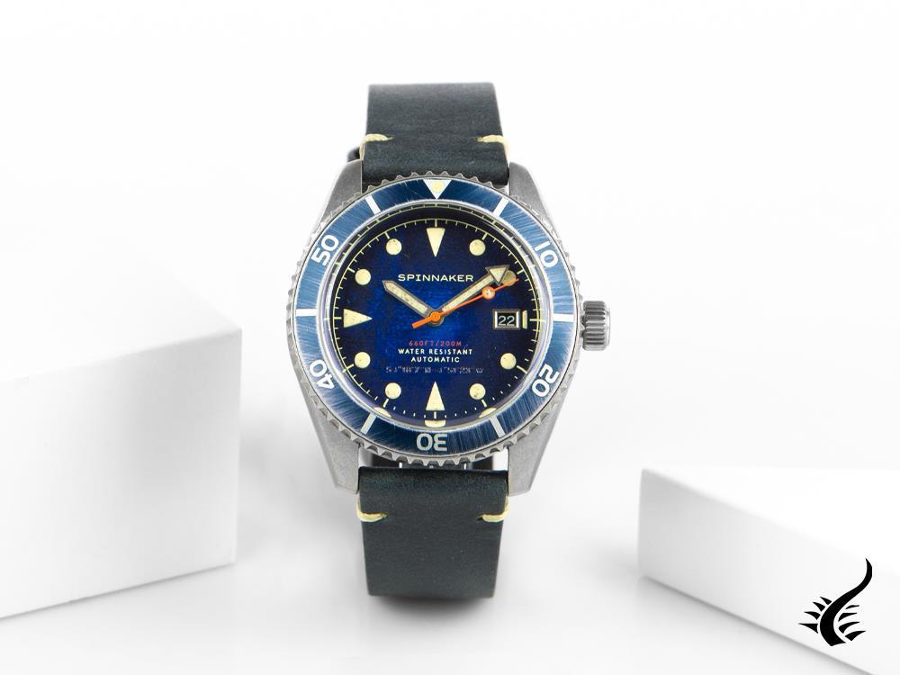Montre Automatique Spinnaker Wreck, Bleu, 44 mm, 20 atm, SP-5089-02