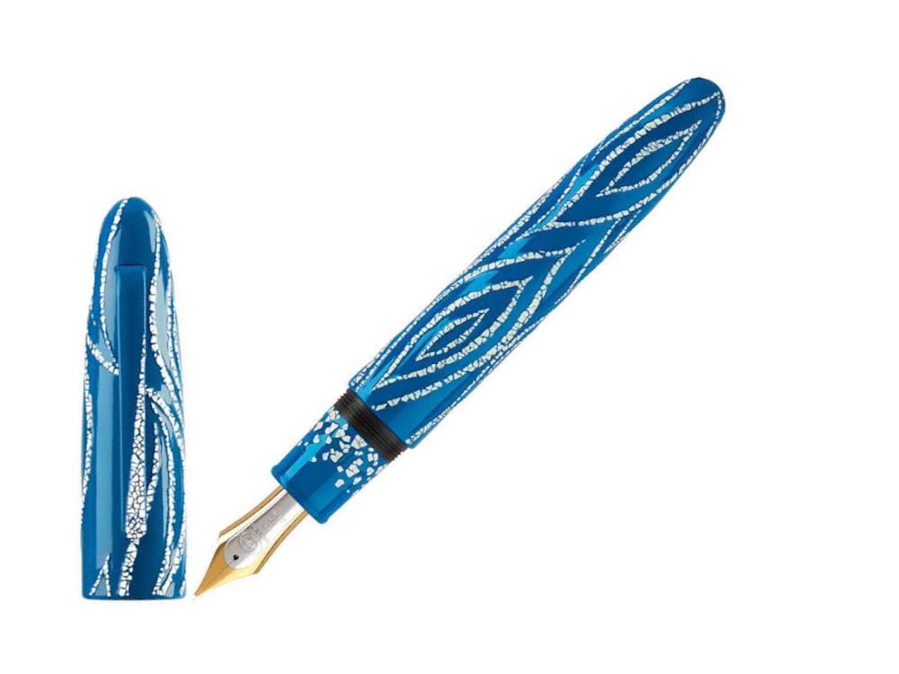 Stylo Plume Taccia Miyabi Empress LE Fossils in the Sky Lapis Blue