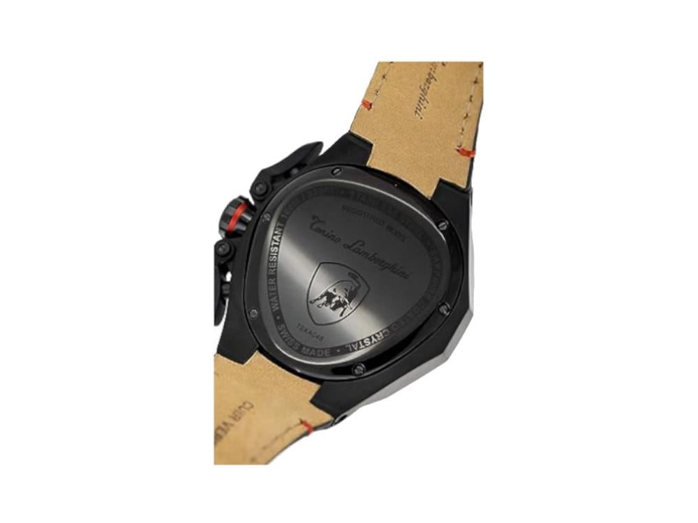 Montre à Quartz Tonino Lamborghini Spyder X Red, Noir, 53 mm, Chronographe, T9XA
