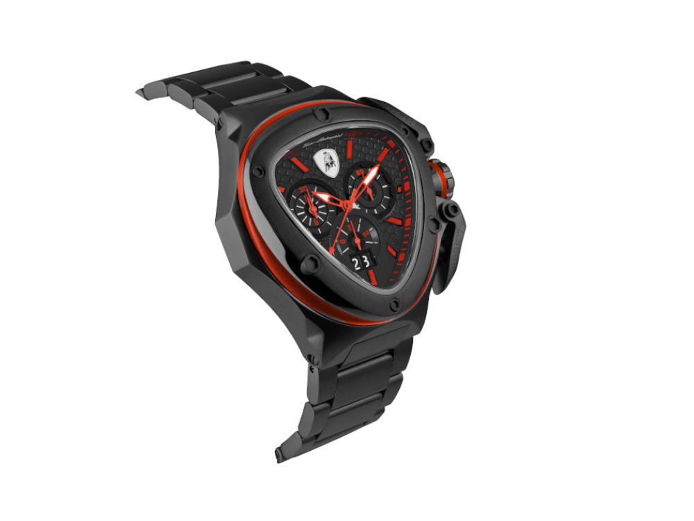 Montre à Quartz Tonino Lamborghini Spyder X Red, PVD, 53 mm, Chrono, T9XA-B