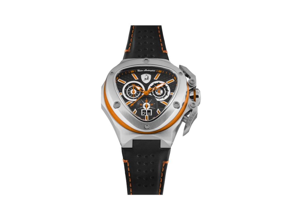 Montre à Quartz Tonino Lamborghini Spyder X Orange SS, 53 mm, Chrono, T9XB-SS