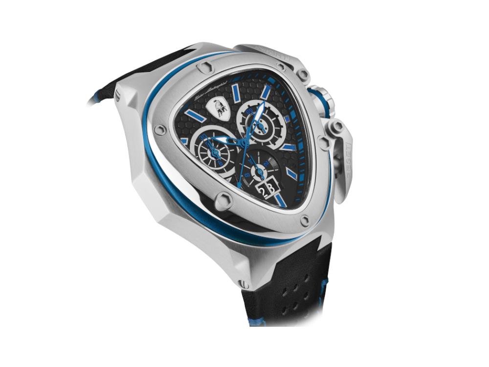Montre à Quartz Tonino Lamborghini Spyder X Blue SS, 53 mm, Chrono, T9XC-SS