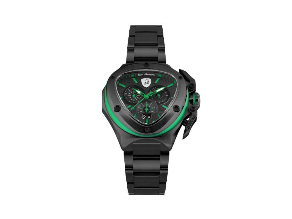 Montre à Quartz Tonino Lamborghini Spyder X Green, 53 mm, Chronographe, T9XF-B