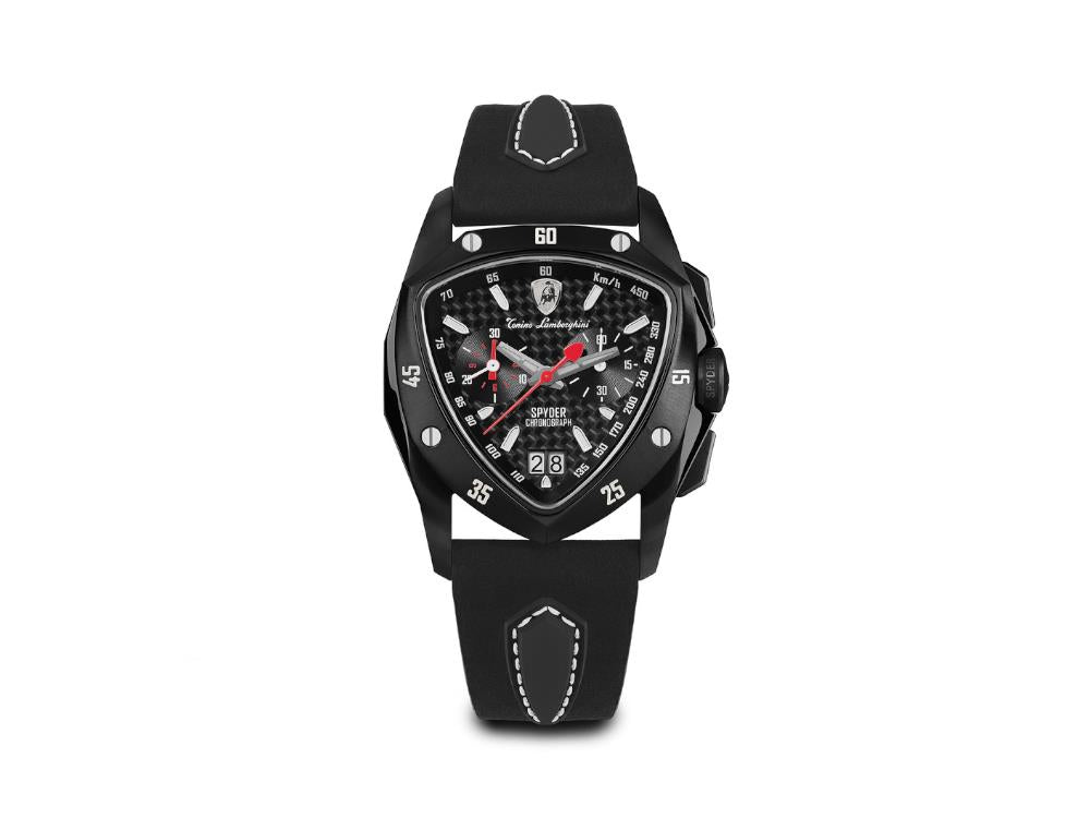 Montre à Quartz Tonino Lamborghini New Spyder Noir, 43 mm, Chrono, TLF-A13-5