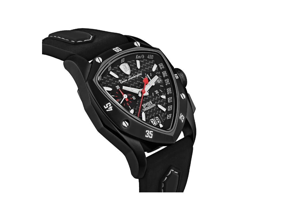 Montre à Quartz Tonino Lamborghini New Spyder Noir, 43 mm, Chrono, TLF-A13-5