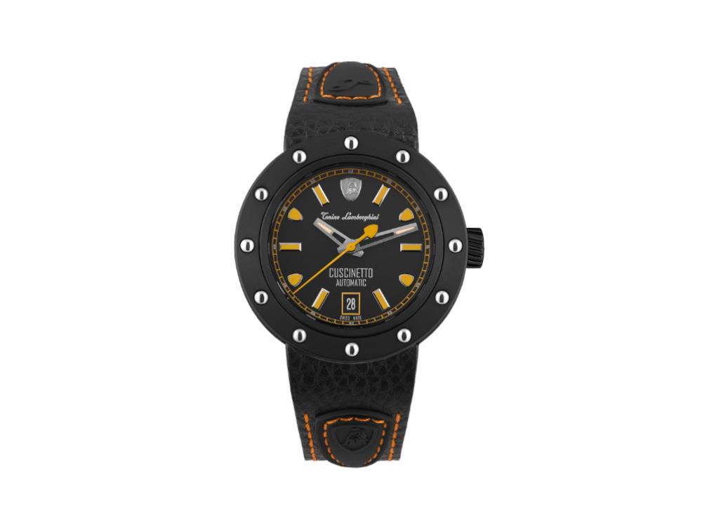 Montre Automatique Lamborghini Cuscinetto Orange, Titane, 42 mm, TLF-T01-3
