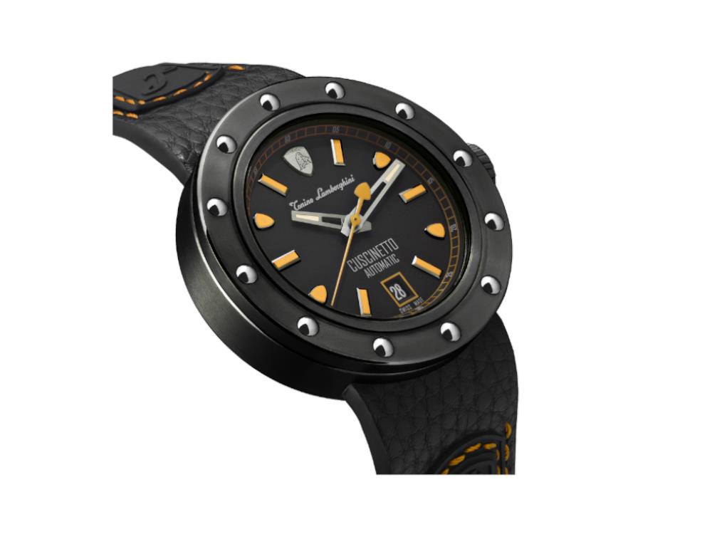 Montre Automatique Lamborghini Cuscinetto Orange, Titane, 42 mm, TLF-T01-3