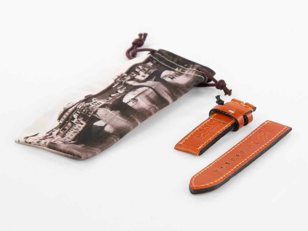 Bracelet U-Boat Accesorios, Cuir de Veau, Coton, Marron, 20 mm., 827/Z