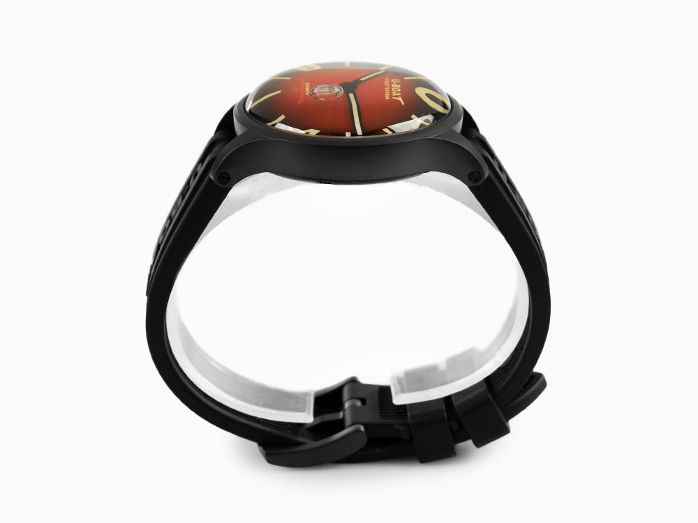 Montre à Quartz U-Boat Capsoil Darkmoon Soleil, 40 mm, Rouge, 9501