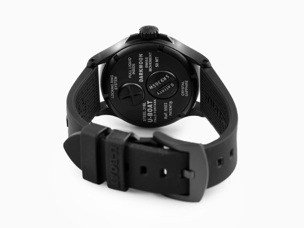 Montre à Quartz U-Boat Capsoil Darkmoon Soleil IPB, 40 mm, Vert, 9503