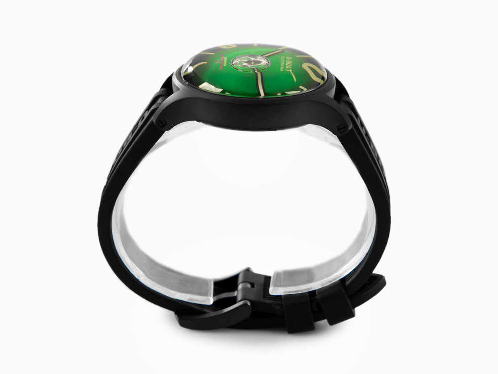 Montre à Quartz U-Boat Capsoil Darkmoon Soleil IPB, 40 mm, Vert, 9503