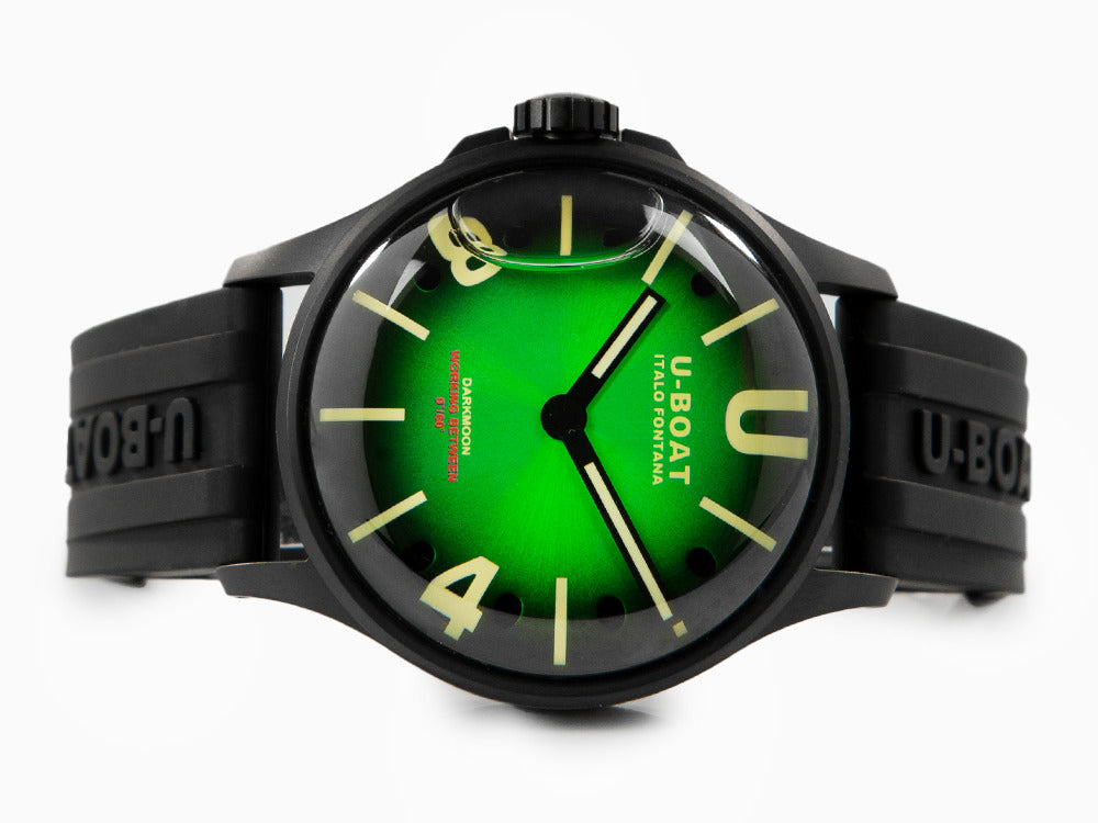 Montre à Quartz U-Boat Capsoil Darkmoon Soleil IPB, 40 mm, Vert, 9503