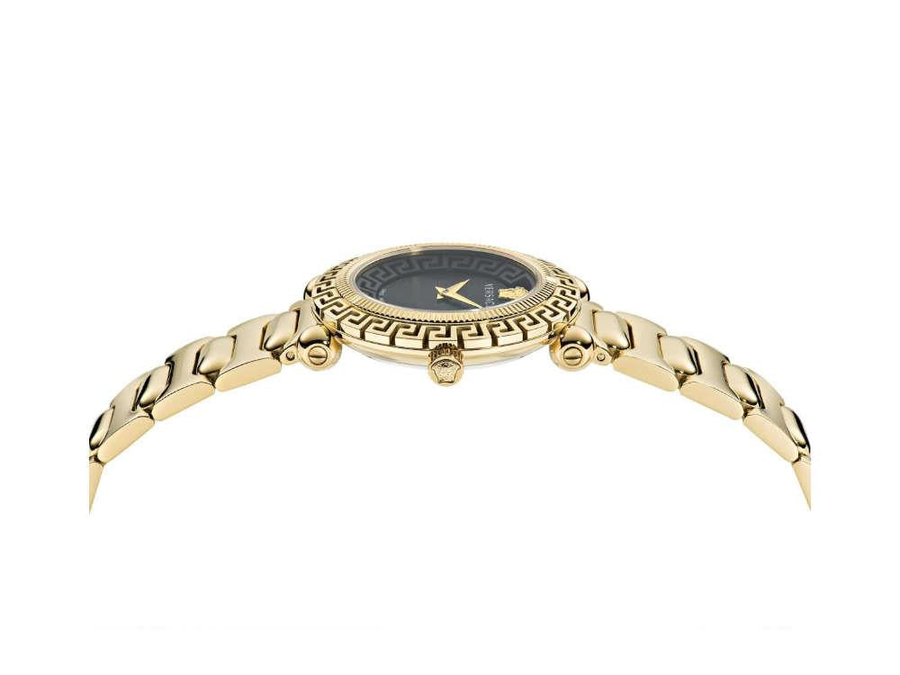 Montre à Quartz Versace Greca Twist, PVD Or, Noir, 35 mm, VE6I00523
