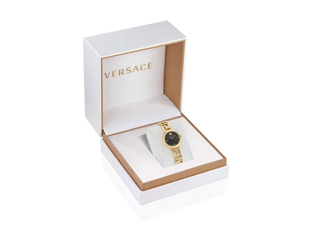 Montre à Quartz Versace Greca Goddess, PVD Or, Noir, 28 mm, VE7A00423