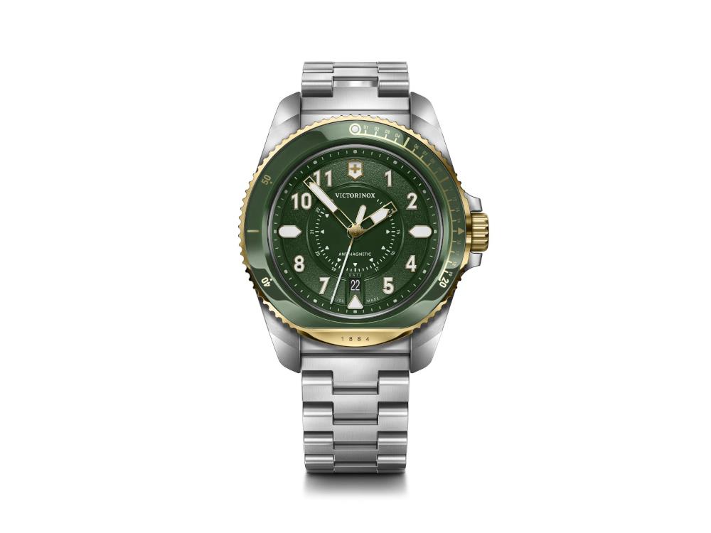 Montre à Quartz Victorinox Journey 1884, Vert, 43 mm, PVD, V242012