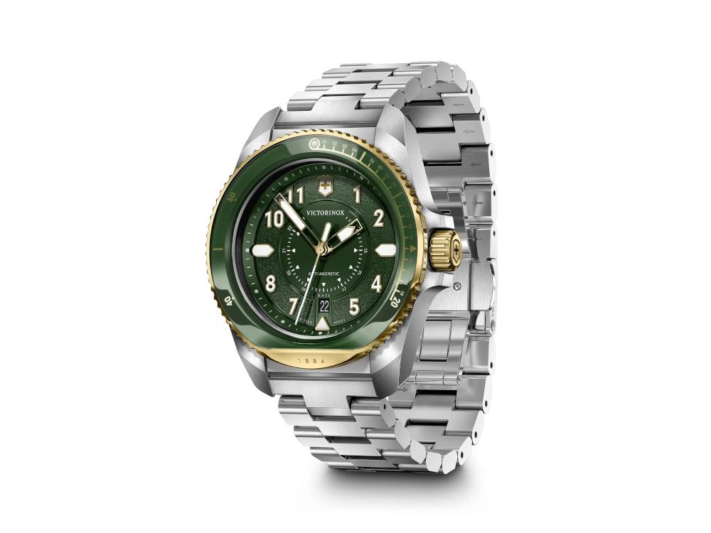 Montre à Quartz Victorinox Journey 1884, Vert, 43 mm, PVD, V242012