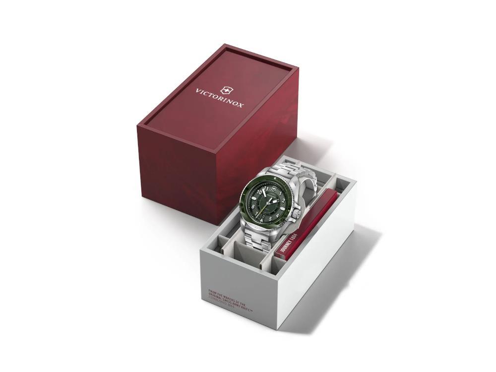 Montre Automatique Victorinox Journey 1884, Vert, 43 mm, Verre de saphir V242015