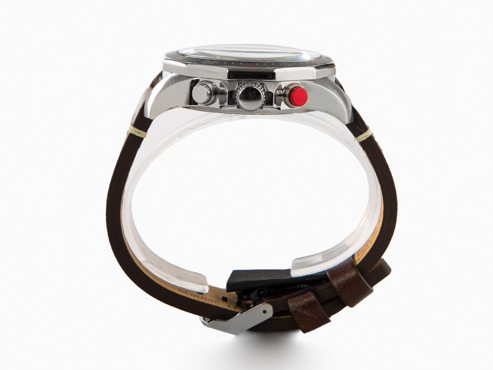 Montre à Quartz Vostok Europe Rocket N-1, Noir, 46mm, Chronographe, 6S21-225A618