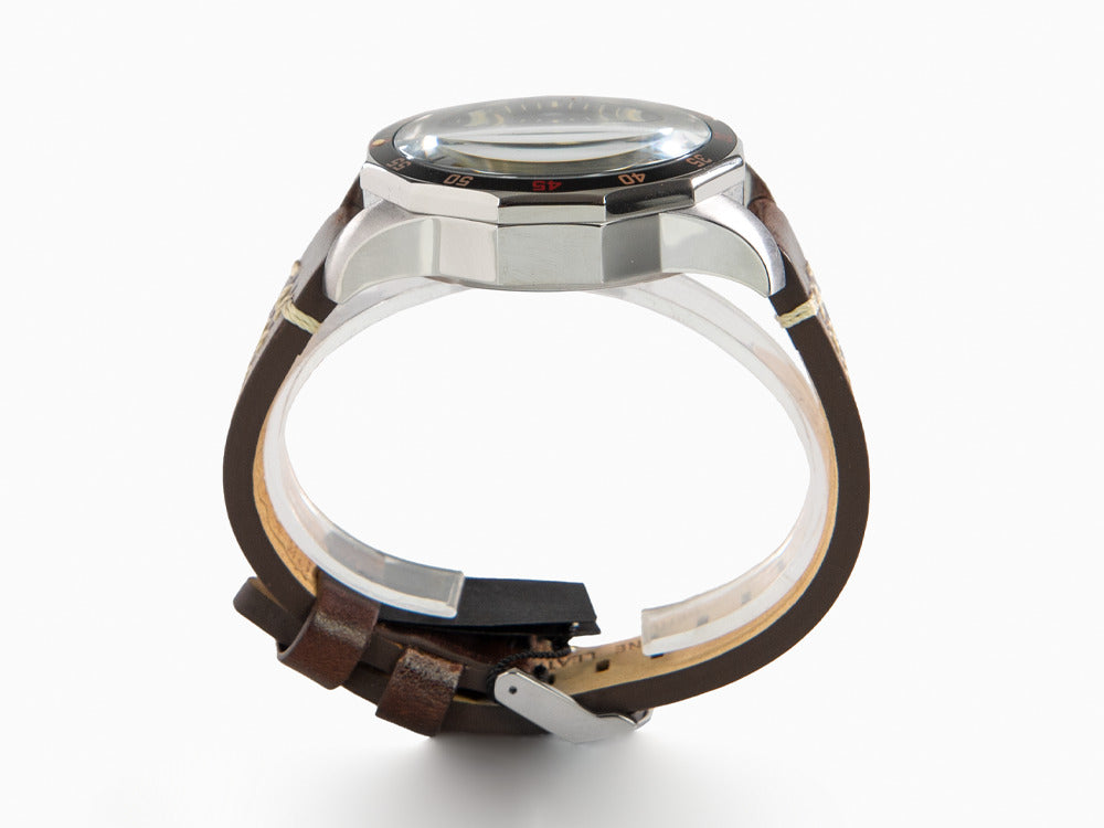 Montre à Quartz Vostok Europe Rocket N-1, Noir, 46mm, Chronographe, 6S21-225A618