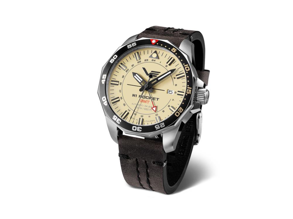 Montre Automatique Vostok Europe Rocket N-1, Jaune, 46 mm, GMT, NH34-225A713