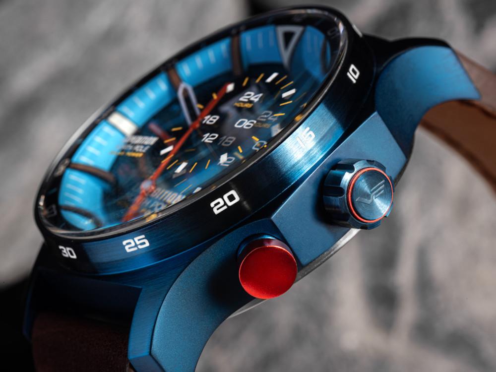 Montre Quartz Vostok Europe Expedition North Pole Polar Ice, Bleu, VS57-595D736