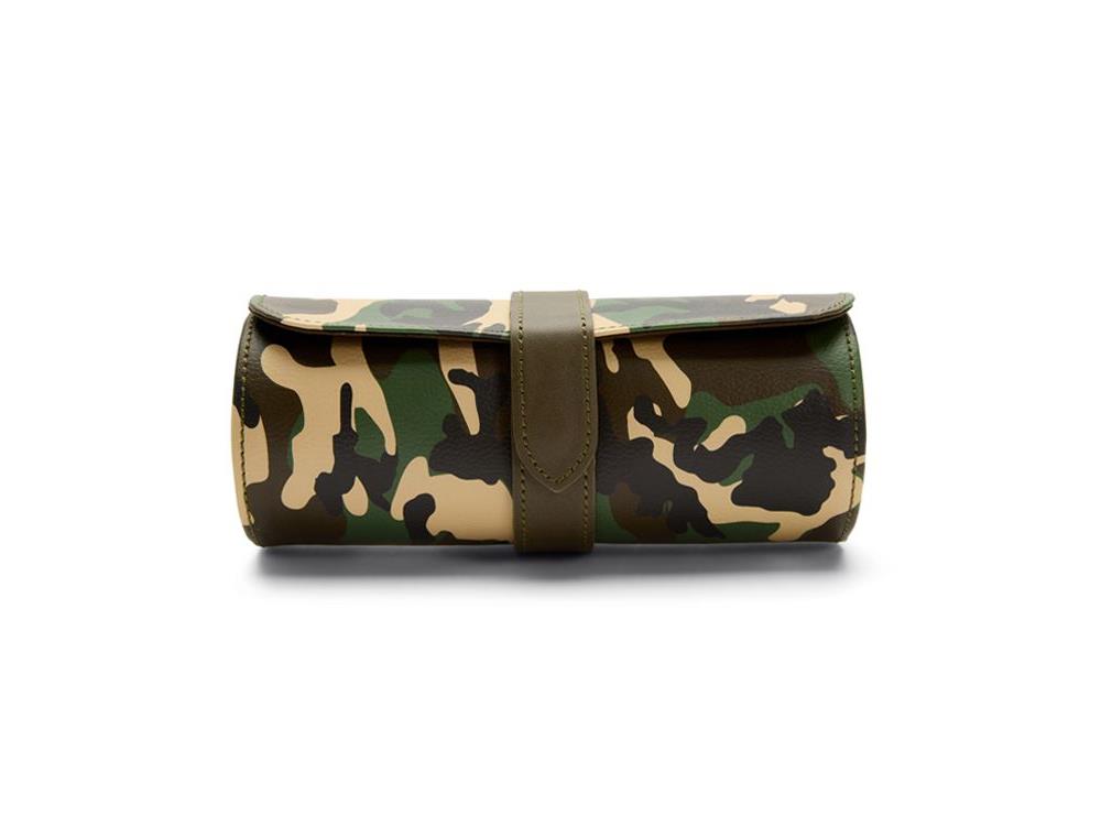 Étui WOLF Elements Earth, 3 Montres, Vert, Cuir Vegan, 665230