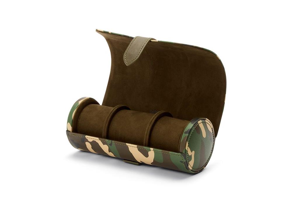 Étui WOLF Elements Earth, 3 Montres, Vert, Cuir Vegan, 665230