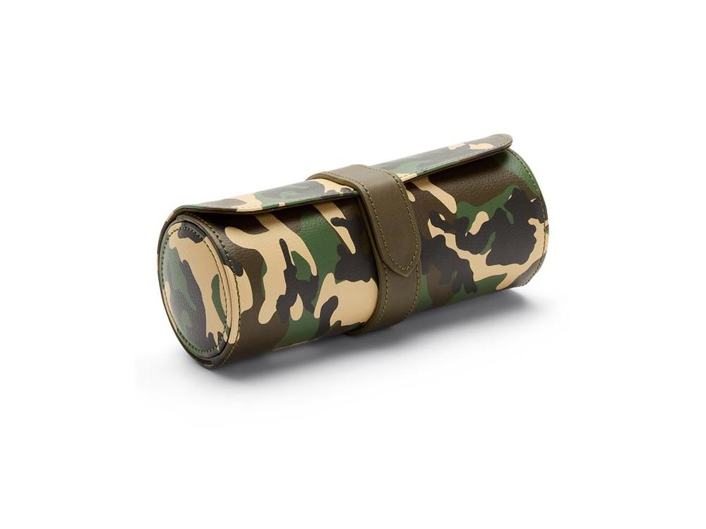 Étui WOLF Elements Earth, 3 Montres, Vert, Cuir Vegan, 665230