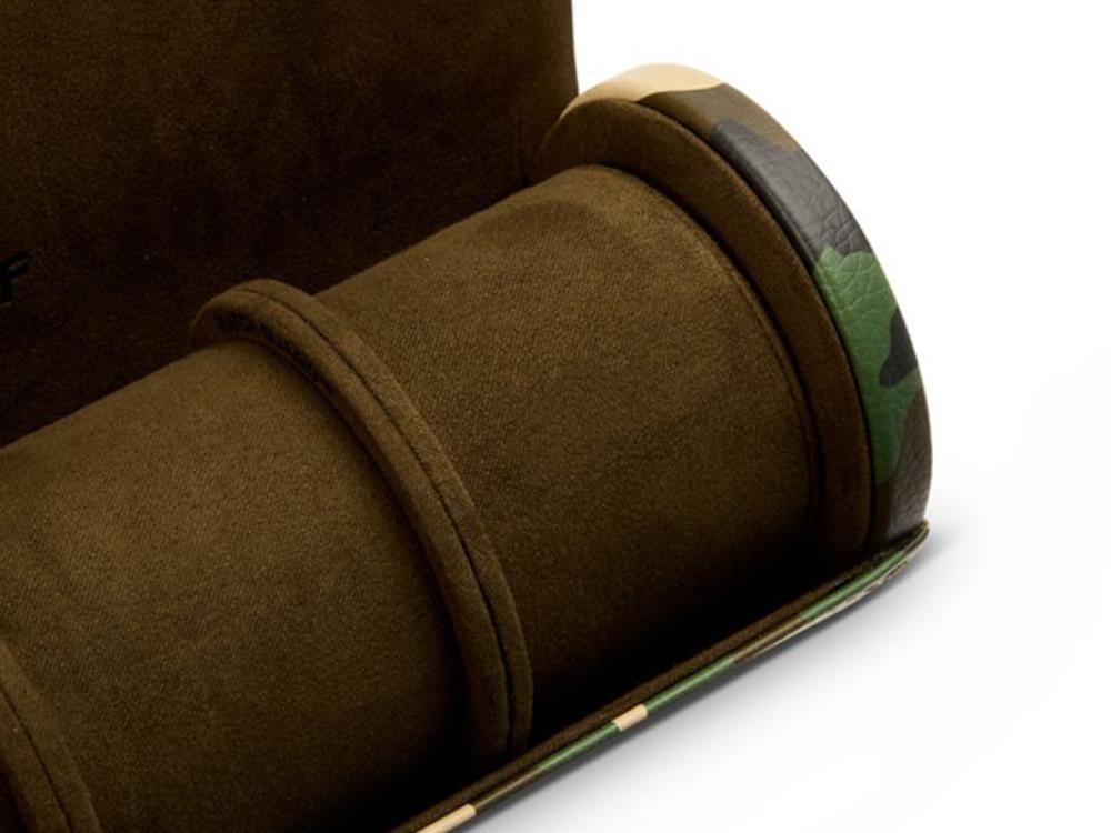 Étui WOLF Elements Earth, 3 Montres, Vert, Cuir Vegan, 665230