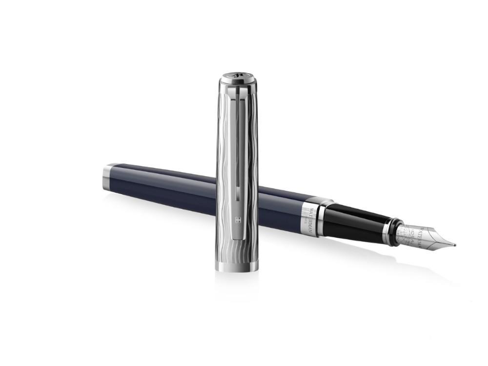 Stylo Plume Waterman Exception L'essence du Bleu, Palladium, 2166316