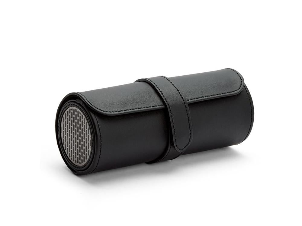 Étui WOLF Axis, 3 Montres, Noir, Cuir, 488403