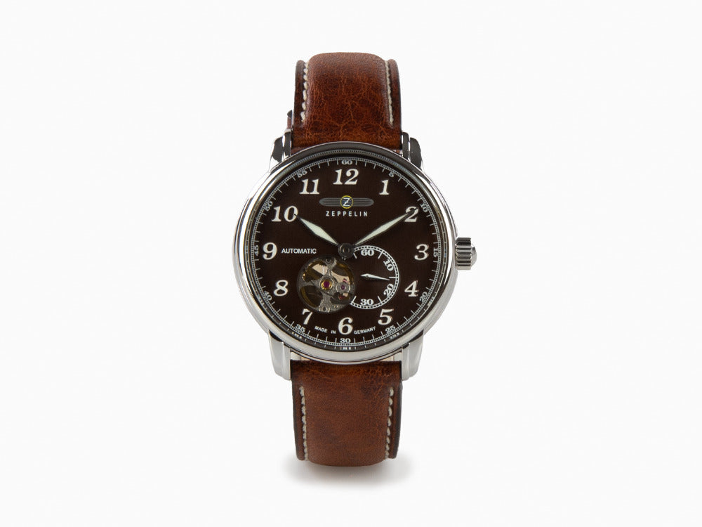 Montre Automatique Zeppelin LZ 127 Graf Zeppelin, Marron, 40 mm, 7666-4