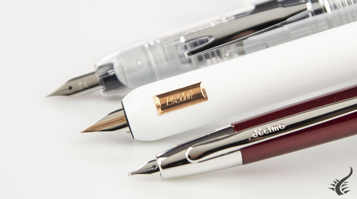 Platinum Curidas, Lamy Dialog et Pilot Vanishing Point