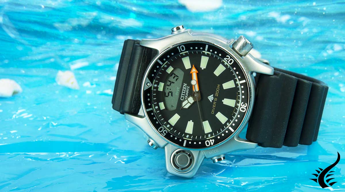 Montre Plongée Aiguilles Lumineuses Dorées - Modèle FE 7221 - Sans Marque
