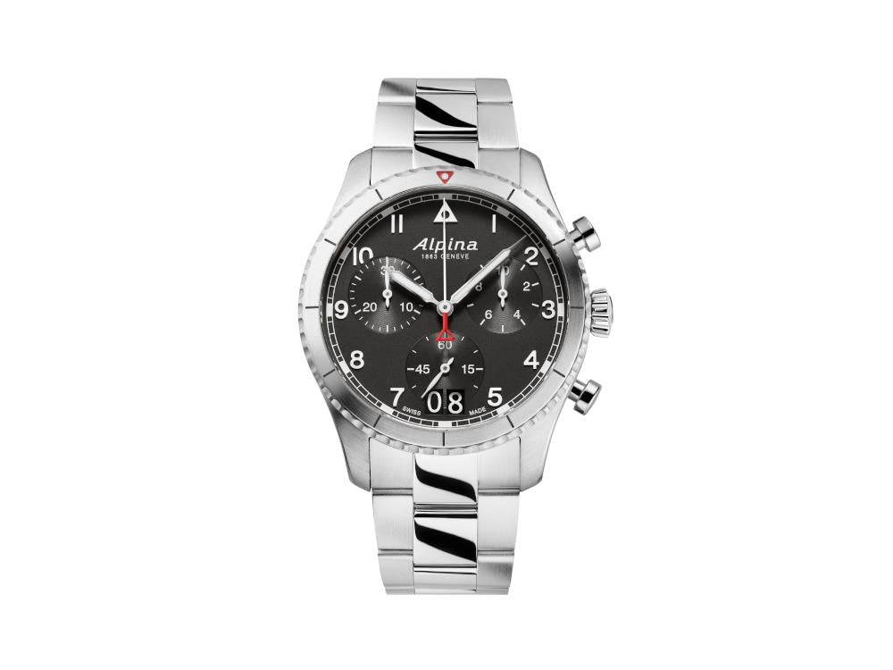 Montre à Quartz Alpina Startimer Pilot Chronograph Big Date, AL-372BW4S26B