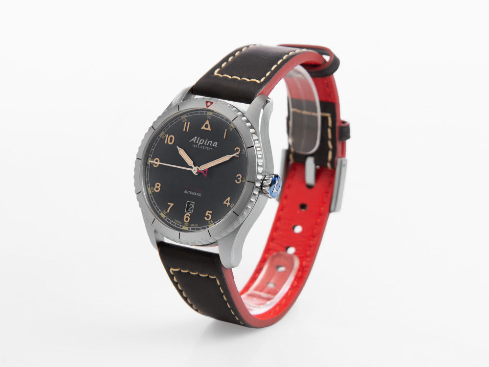 Montre Automatique Alpina Startimer Pilot, 41 mm, Noir, Jour, AL-525BBG4S26
